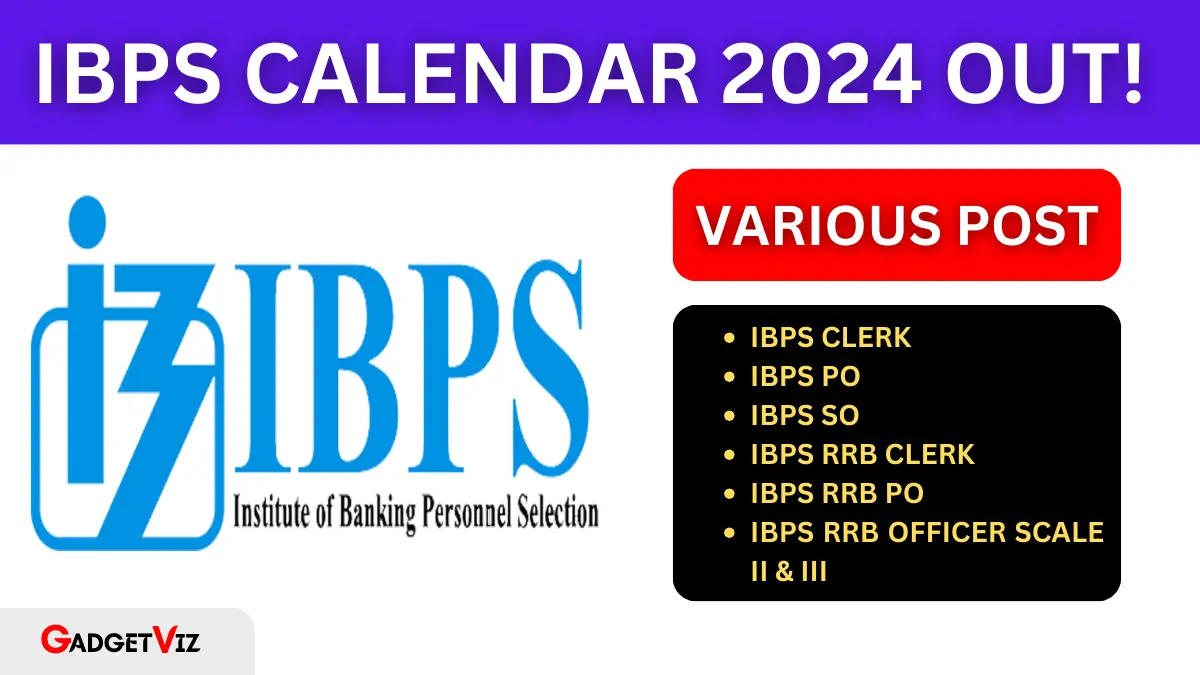 IBPS Calendar 2024 PDF Out Apply Online for Various Posts